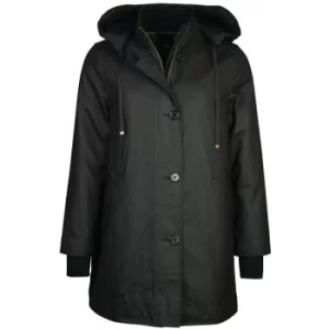 Image of Barbour Womens Stoneleigh Wax Jacket Black/Ancient 16