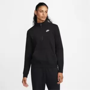 Image of Nike Sportswear Club Fleece Womens 1/2-Zip Sweatshirt - Black