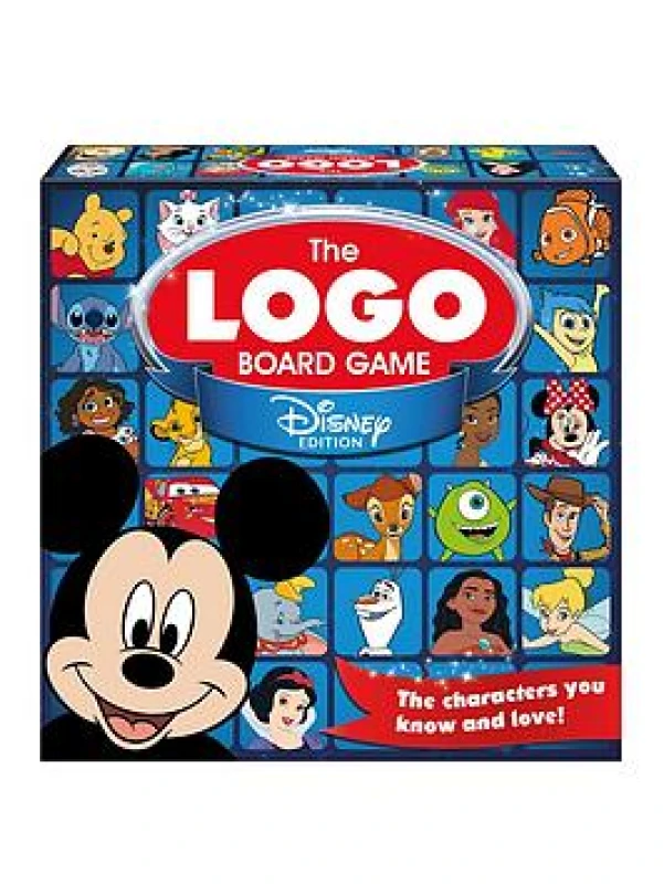Image of Tomy The LOGO Board Game Disney Edition - Family Trivia Game Featuring Iconic Disney Characters & Brands Ages 8+