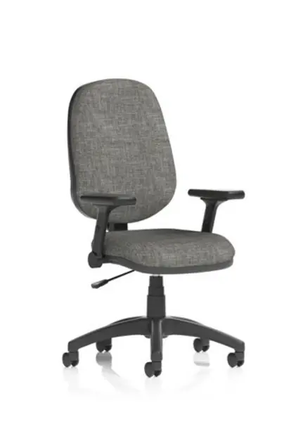 Image of Eclipse Eclipse Plus I Lever Task Operator Chair Charcoal With Height Adjustable And Folding Arms DE01COALFD