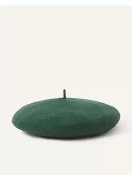 Image of Accessorize Wool Beret, Green, Women