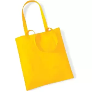 Image of Westford Mill Promo Bag For Life - 10 Litres (Pack Of 2) (One Size) (Sunflower) - Sunflower