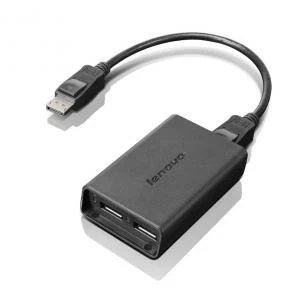 Image of Lenovo DisplayPort to Dual DisplayPort Monitor Cable
