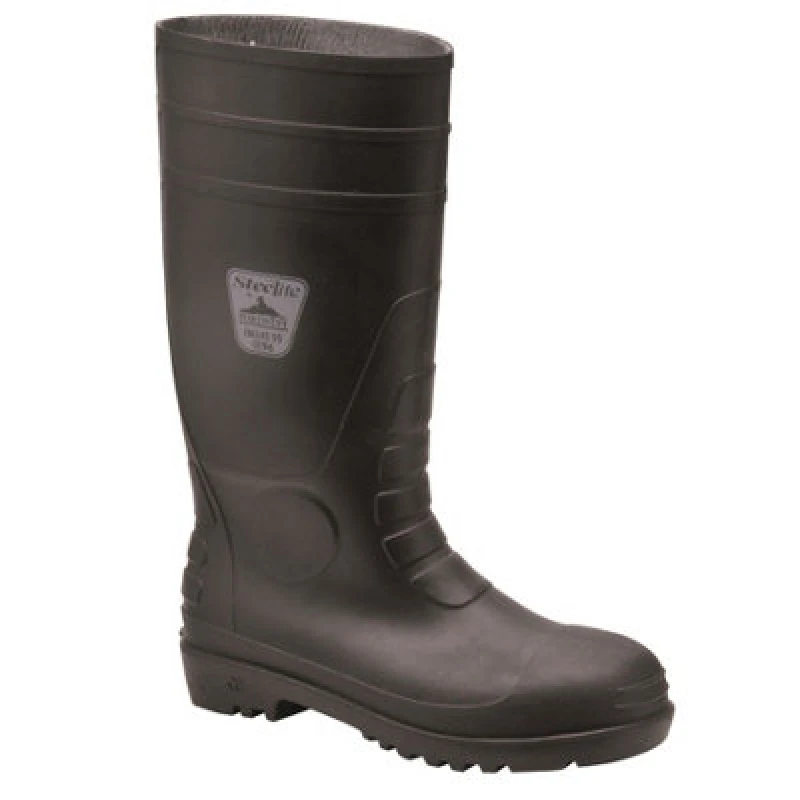 Image of Portwest Safety Wellington Boots FW94BKR40 Colour: Black