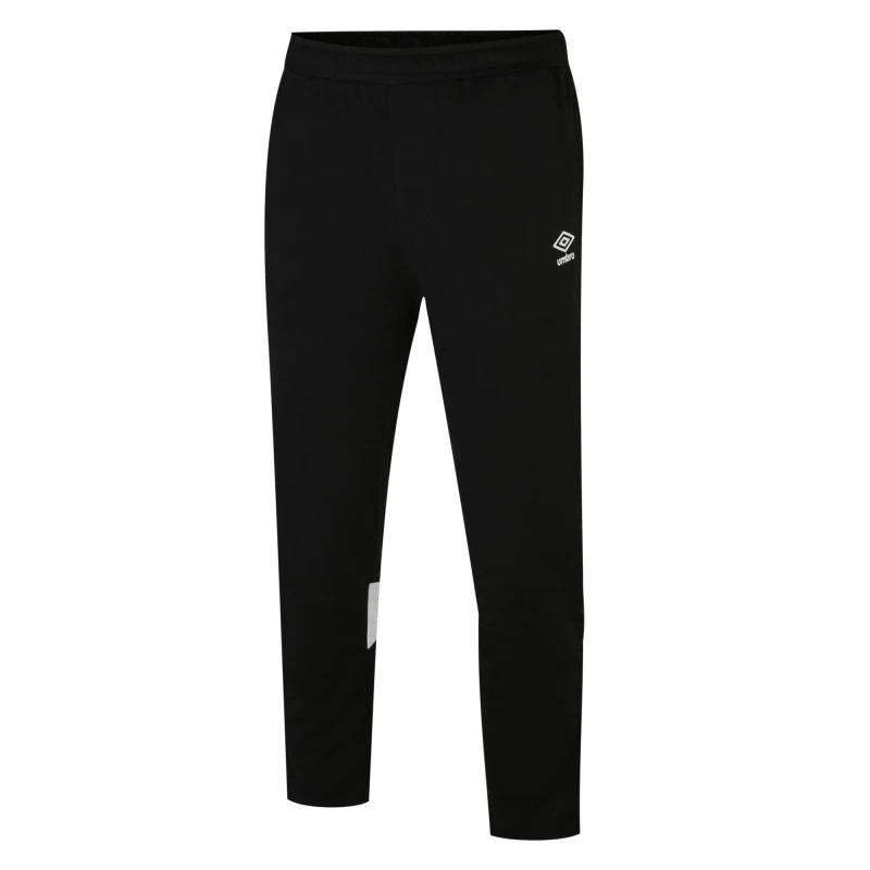 Image of Umbro Total Knitted Training Jogging Bottoms in Black Size: 11-12 Years Black Unisex 11-12 Years