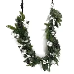 Image of The Spirit Of Christmas Luxury Garland 31 - Silver