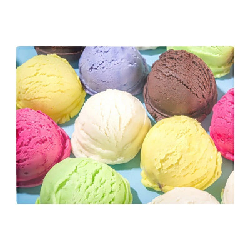 Image of Warren Reed Designer Ice Cream Scoops Glass Chopping Board