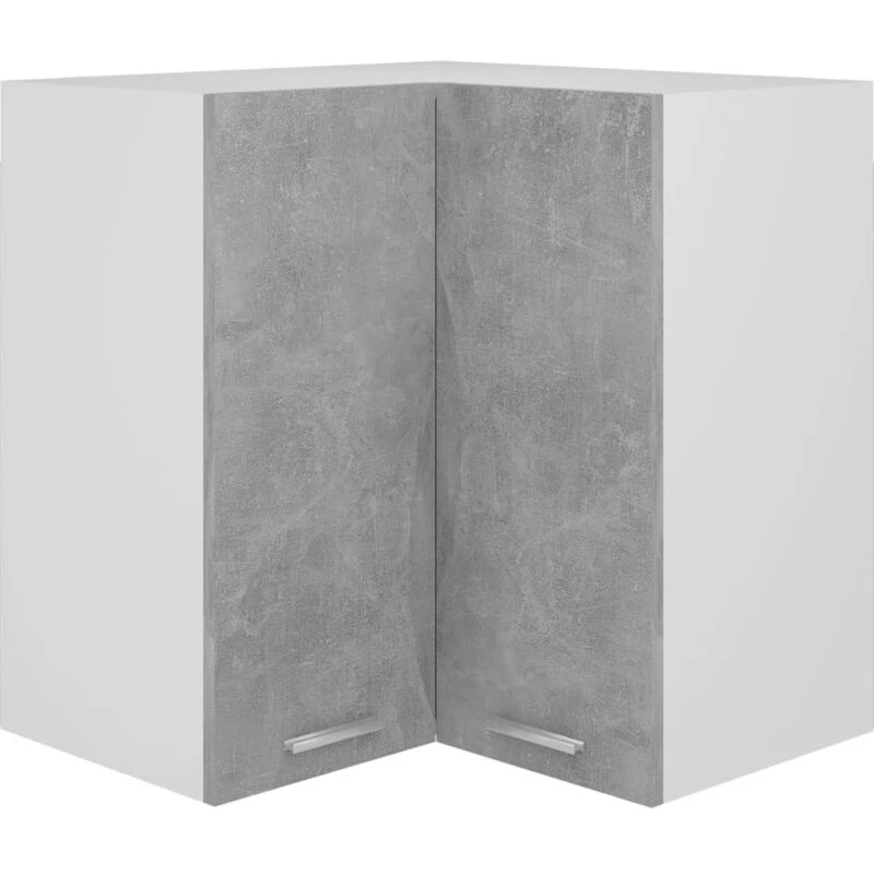 Image of VIDAXL Hanging Corner Cabinet Lyon Concrete Grey 57x57x60cm Engineered Wood vidaXL 8720286414095