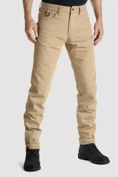 Image of Pando Moto Robby Cor 03 Motorcycle Jeans Mens Slim-Fit Cordura Camel W32/L36