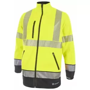 Image of Hivis two tone softshell sat yell/nvy med - Saturn Yellow / Navy - Saturn Yellow / Navy - Beeswift