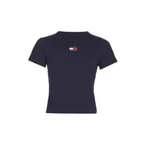 Image of Tommy Jeans Baby Badge T Shirt - Blue