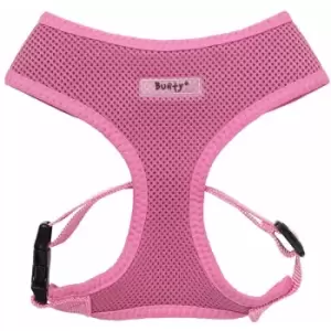Image of Bunty Soft Comfortable Mesh Breathable Fabric Dog Puppy Pet Adjustable Harness - Pink - Large