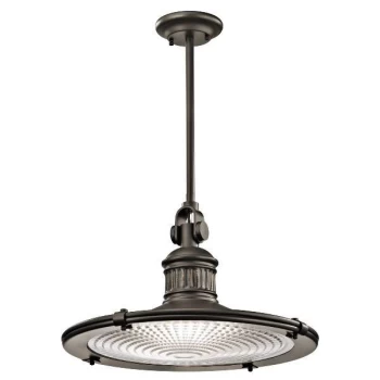 Image of Sayre 1 Light Extra Large Dome Ceiling Pendant Olde Bronze, E27