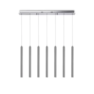 Image of Frozen LED Decorative Straight Bar Pendant Chrome, 3000K