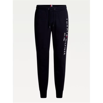 Image of Tommy Hilfiger Logo Jogging Pants - Black BDS