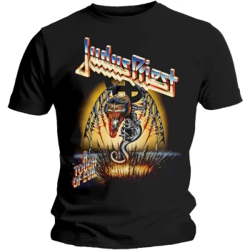 Image of Judas Priest - Touch of Evil Unisex Medium T-Shirt - Black