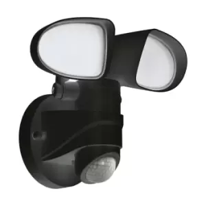 Image of Netlighting Pagino LED Outdoor Flood Wall Light with Pir Motion Sensor Black IP4