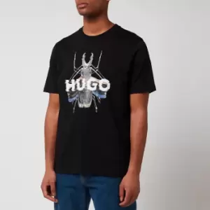 Image of HUGO Mens Dugy Printed T-Shirt - Black - M