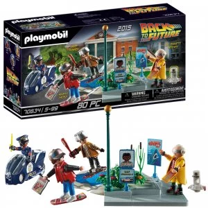 Image of Playmobil Back to the Future Part II Hoverboard Chase (70634)