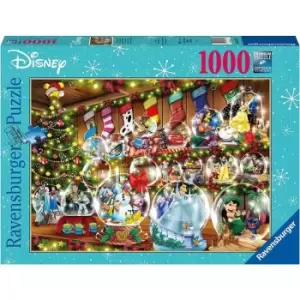 Image of Ravensburger Disney Christmas Snowglobe Paradise 1000 Piece Jigsaw Puzzle