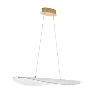 Image of Merano - Gatineau Pendant Ceiling Light Gold Aluminium LED 5W 421Lm 3000K