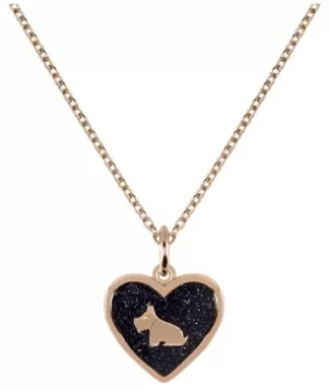 Image of Radley Fashion Heart Shaped Pendant Rose Gold Jewellery