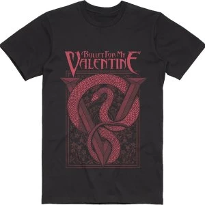 Image of Bullet For My Valentine - Red Snake Mens Small T-Shirt - Black