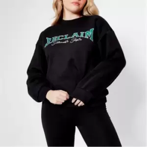 Image of I Saw It First Reclaim Staples Oversized Sweatshirt - Black
