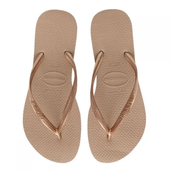 Image of Havaianas Slim Flip Flops - Rose Gold