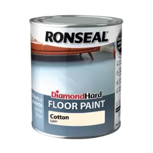 Image of Ronseal Diamond Hard Floor Paint Cotton - 750ml