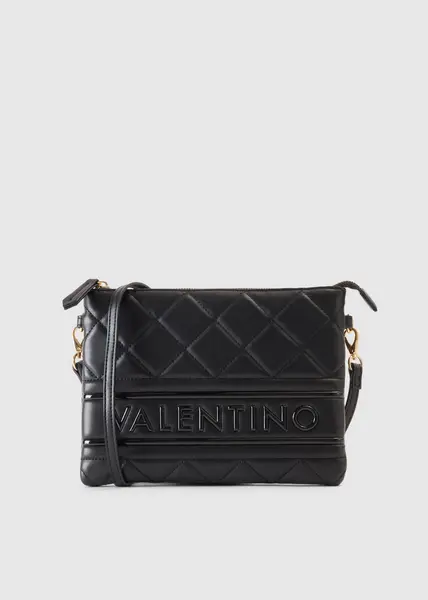 Image of Valentino Bags Womens Ada Quilted Pouch Cross Body Pouchbag In Nero