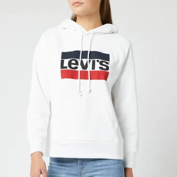 Image of Levis Womens Graphic Sport Hoodie - White - XS