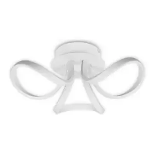 Image of Integrated LED ceiling lamp Knot white 3 bulbs 19cm