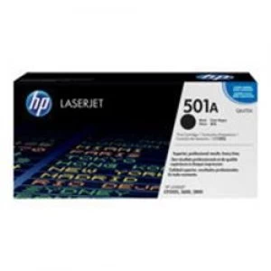 Image of HP 501A Black Laser Toner Ink Cartridge