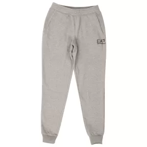 Image of EA7 Emporio Armani Boys Logo Tape Joggers - Grey Marl, Size 8 Years