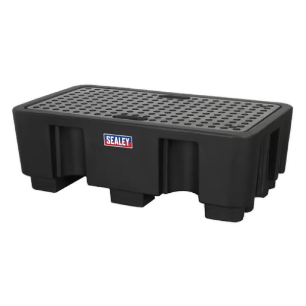 Image of Genuine SEALEY DRP17 Barrel Bund Polyethylene 1300 x 750 x 440mm 2 Drum