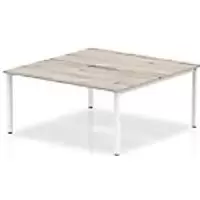 Image of dynamic Computer Desk Evolve Plus B2P16GRYW Grey Oak 1600 mm x 1600 mm x 730 mm