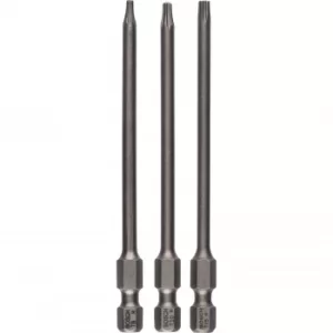 Image of Bosch 3 Piece Extra Hard Torx Screwdriver Bit Set