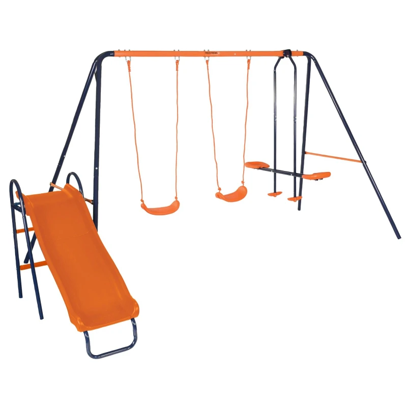 Image of Hedstrom Hedstrom Junior Europa 2 Swings Glider and Slide Multicoloured unisex One Size