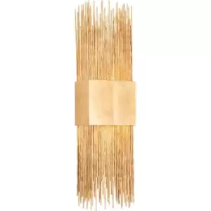 Image of Hudson Valley Sabine 2 Light Wall Sconce Vintage Gold Leaf