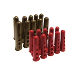 Image of Rawl Plastic Rawl Plug Red Pack of 100
