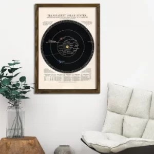 Image of Map009 Multicolor Decorative Framed MDF Painting