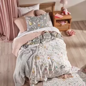 Image of Linen House Kids Garden Friends Single Duvet Cover Set Cotton Multi