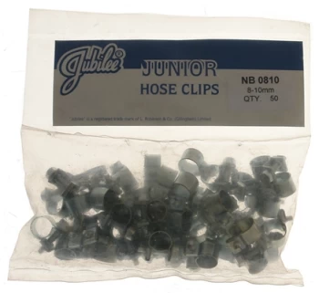 Image of Junior Clips M/S 8-10mm - Pack of 50 NB0810 JUBILEE