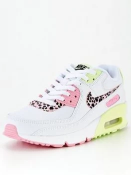Image of Nike Air Max 90 Junior Trainers - White