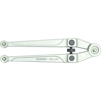 Image of Adjustable Pin Spanner, Steel, 255MM Length, 20-100MM Jaw Capacity - Kennedy