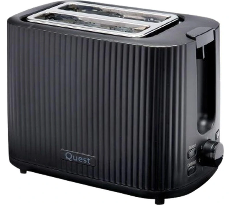 Image of QUEST 32029 2-Slice Toaster - Black 5025301320294