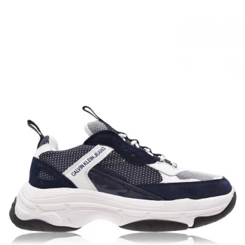 Image of Calvin Klein Jeans Marvin Chunky Trainers - White/Navy