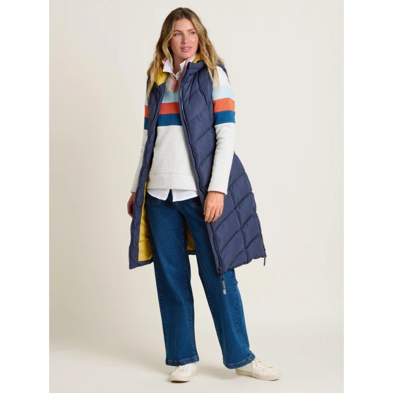 Image of Brakeburn Peverell Hooded Gilet Blue