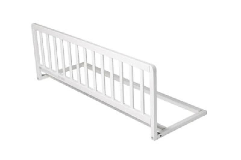 Image of Safetots Wooden Bed Guard, White, 38Cm High X 110Cm Wide, Toddler Bedrail For Safety, Secure Child Bed Rail
